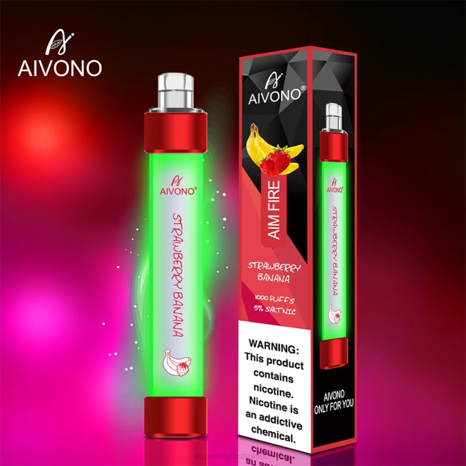 Vape Suisse Pas Cher - Aivono AIM FIRE 1000 fraise banane 446J332