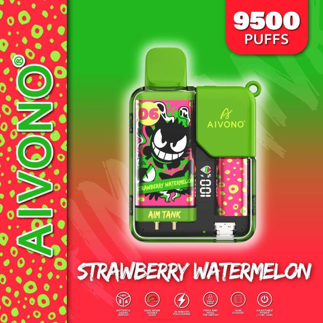 Cigarette Electronique En Gros - Aivono AIM TANK 9500 pastèque fraise 446J46