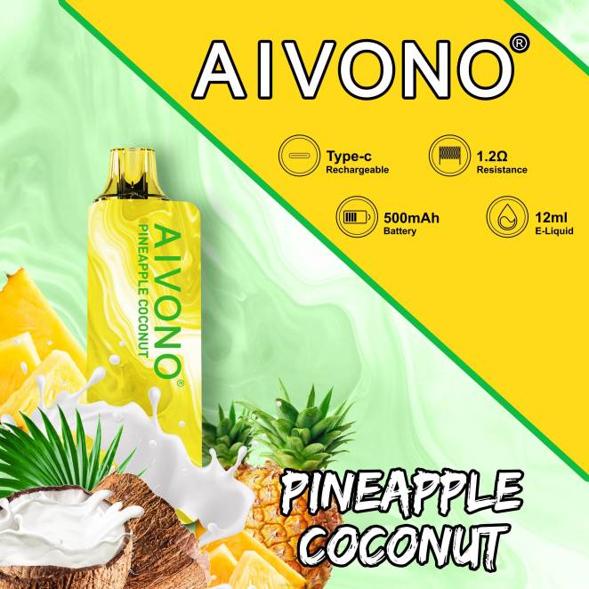 Vapoteuse En Gros - Aivono AIM GUN 7000 ananas noix de coco 446J106