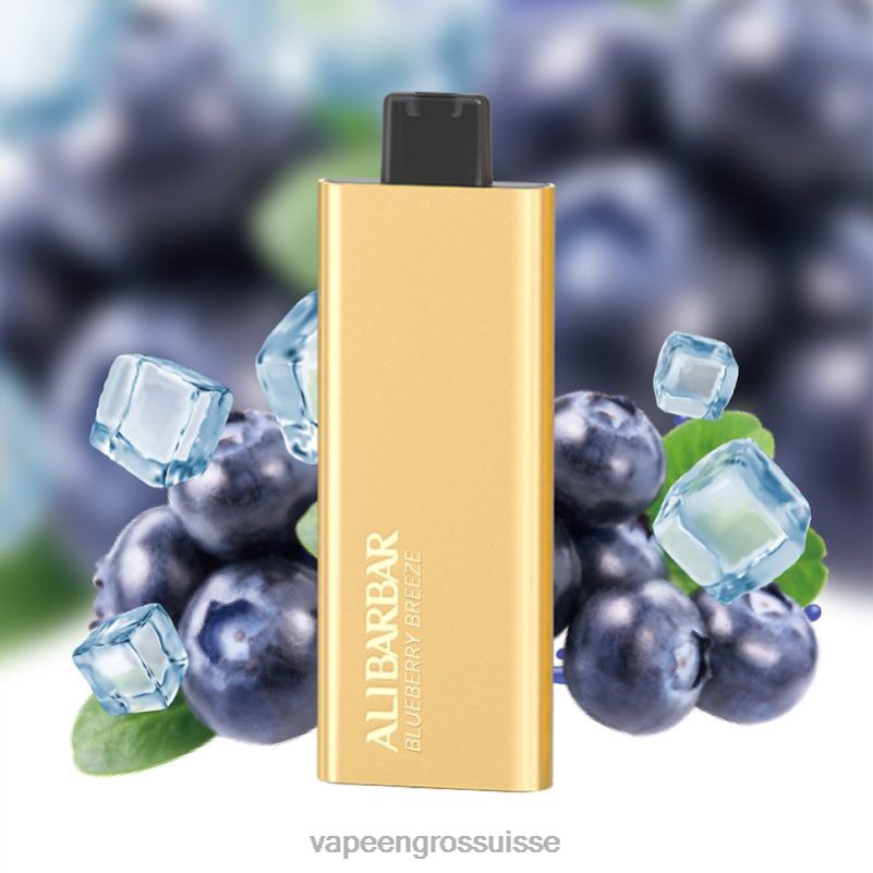 Cigarette Électronique Genève - Alibarbar Pandora 7000 vapes jetables brise de myrtille V084P51