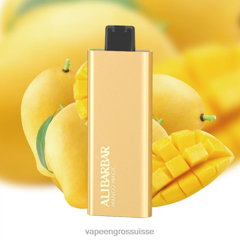 Cigarette Électronique Genève - Alibarbar Pandora 7000 vapes jetables magie de la mangue V084P67