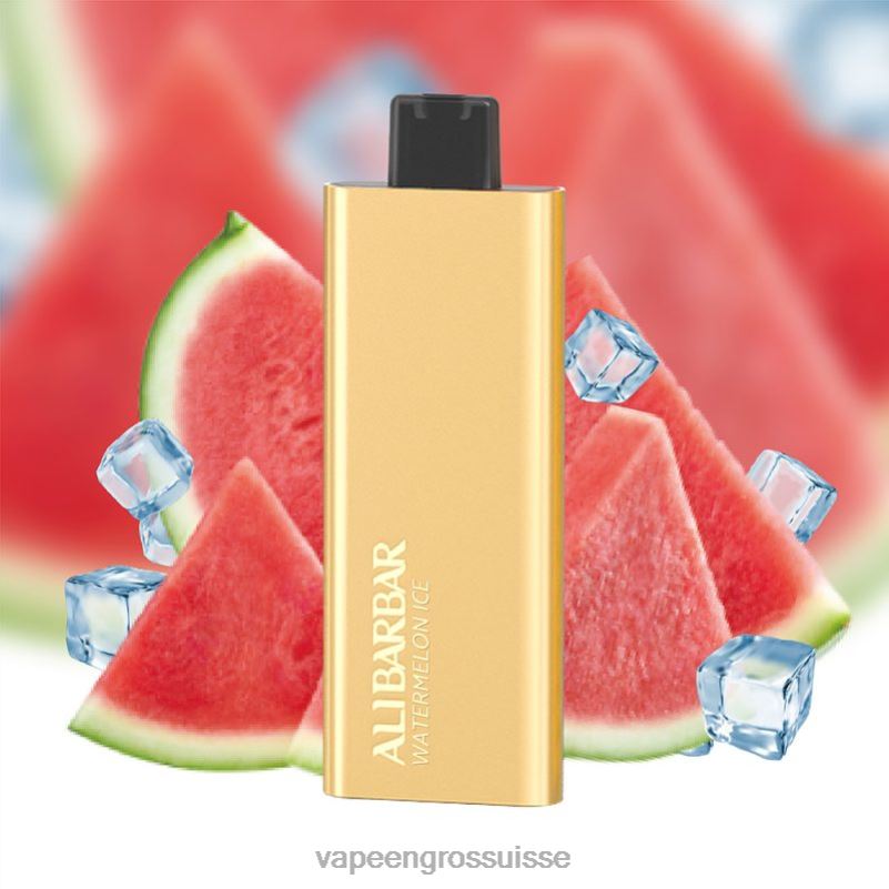 Vape Atomiseur - Alibarbar Pandora 7000 vapes jetables glace à la pastèque V084P64