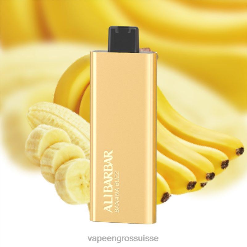 Vape En Gros Suisse - Alibarbar Pandora 7000 vapes jetables buzz de banane V084P65