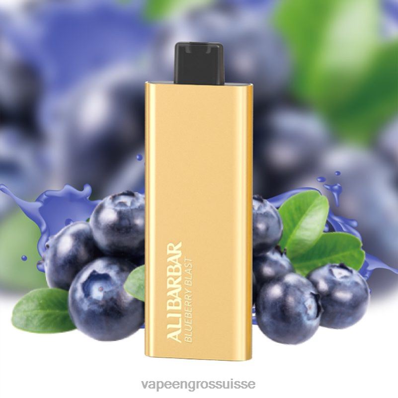 Vape Genève - Alibarbar Pandora 7000 vapes jetables explosion de myrtilles V084P50