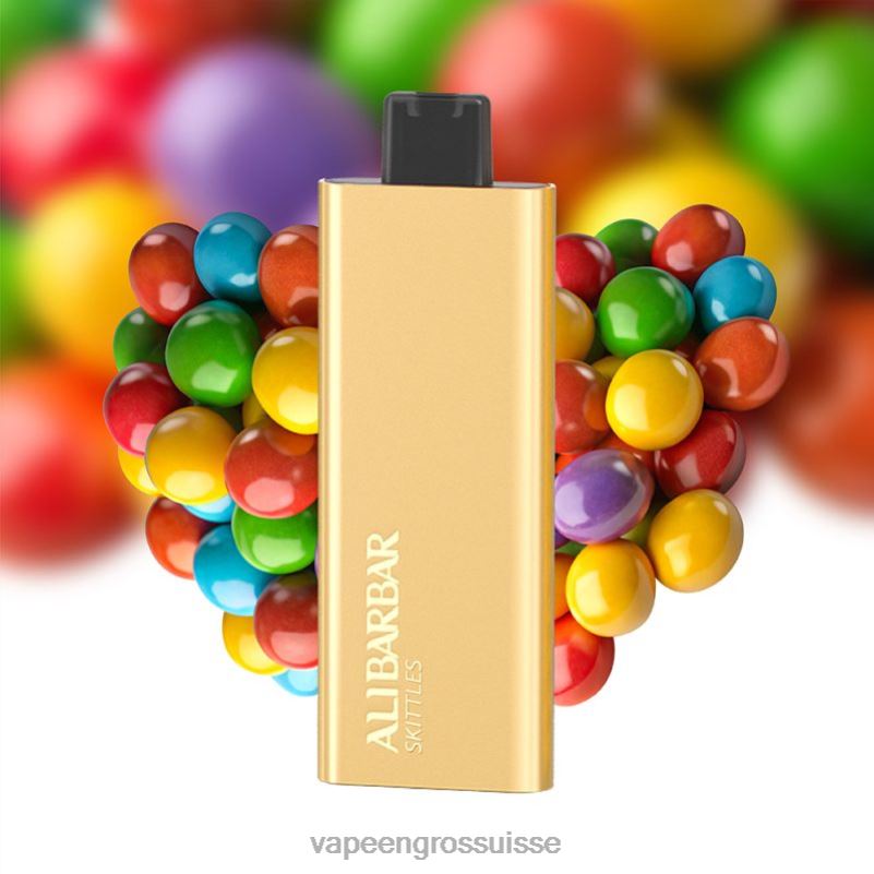Vaporizer Zurich - Alibarbar Pandora 7000 vapes jetables bonbons arc-en-ciel V084P60