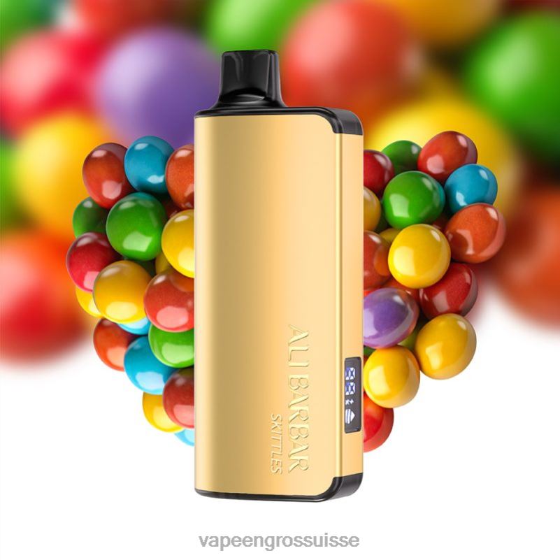 Magasin Vape Genève - Alibarbar Ingot 20000 vapes jetables bonbons arc-en-ciel V084P41