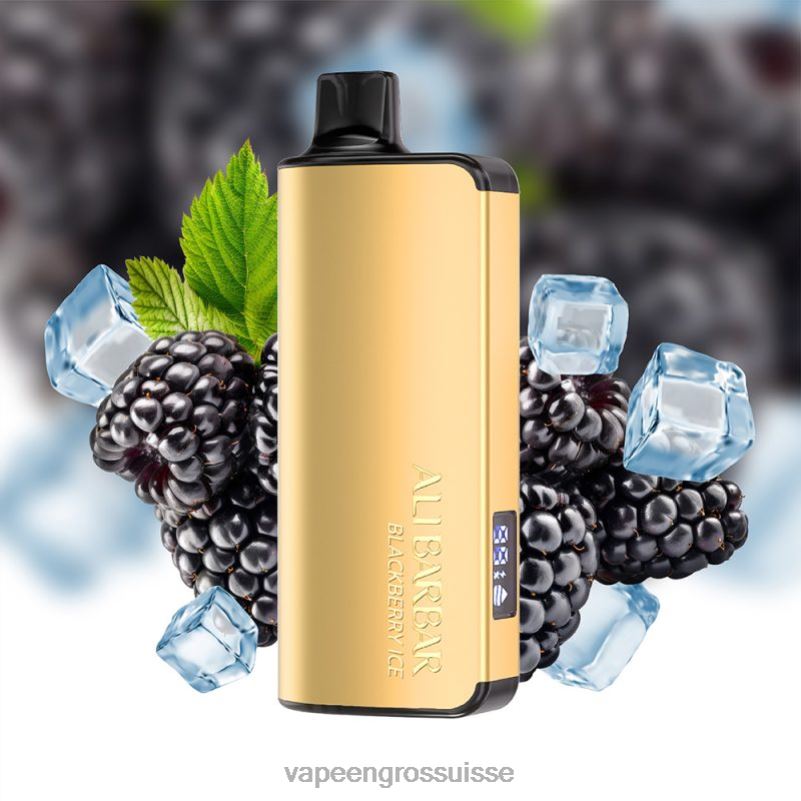 Vape En Gros Suisse - Alibarbar Ingot 20000 vapes jetables glace aux mûres V084P49