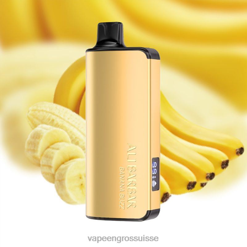 Vape Jetable Suisse - Alibarbar Ingot 20000 vapes jetables buzz de banane V084P46