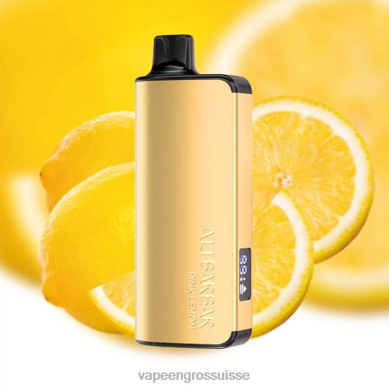 Vapoteuse En Gros - Alibarbar Ingot 20000 vapes jetables citron rose V084P40