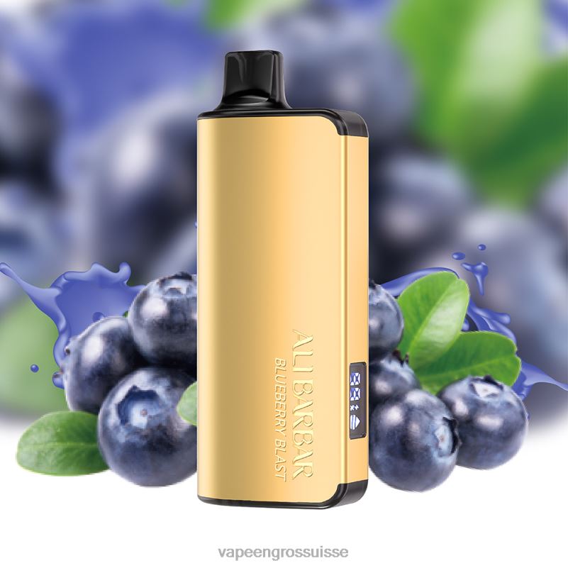 Cigarette Electronique En Gros - Alibarbar Ingot 9000 vapes jetables glace aux raisins V084P20