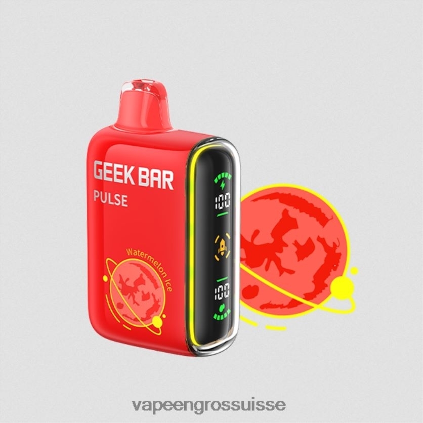 Cigarette Électronique Genève - glace à la pastèque 82F24280 GEEK BAR Pulse édition planète 7500 bouffées/15000 bouffées