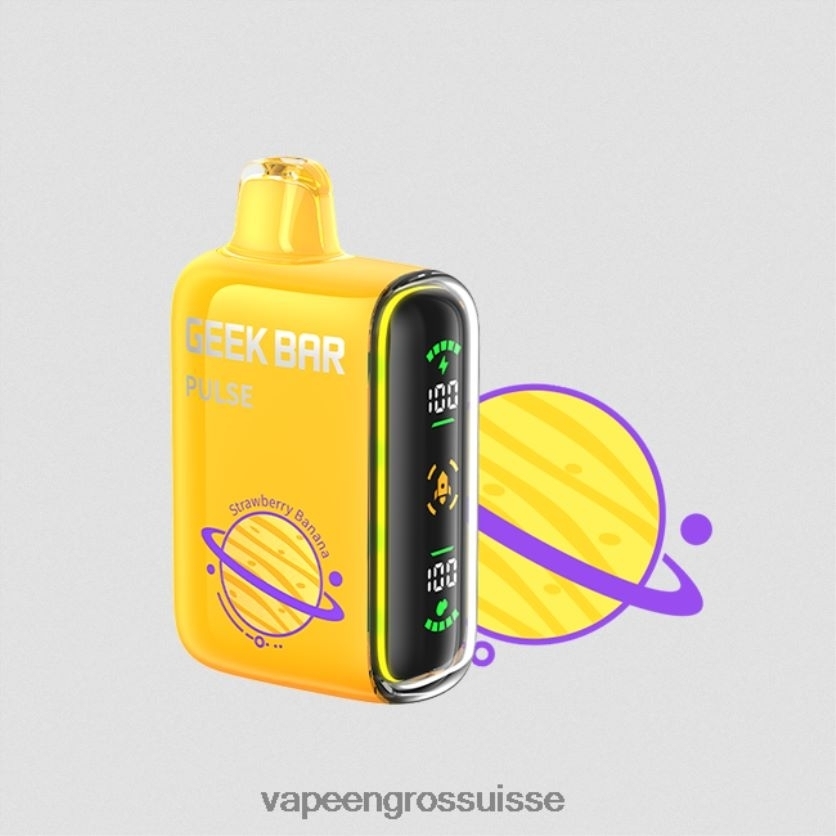 Magasin Vape Genève - fraise banane 82F24275 GEEK BAR Pulse édition planète 7500 bouffées/15000 bouffées