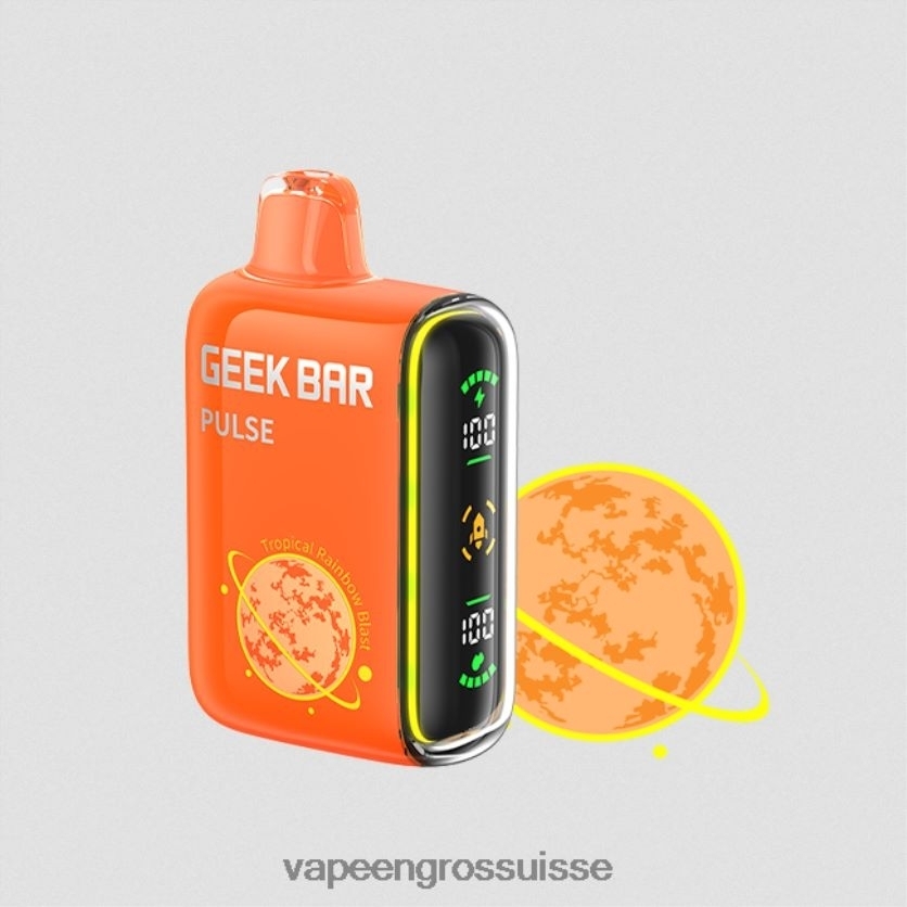 Vape En Gros Suisse - explosion d'arc-en-ciel tropical 82F24278 GEEK BAR Pulse édition planète 7500 bouffées/15000 bouffées