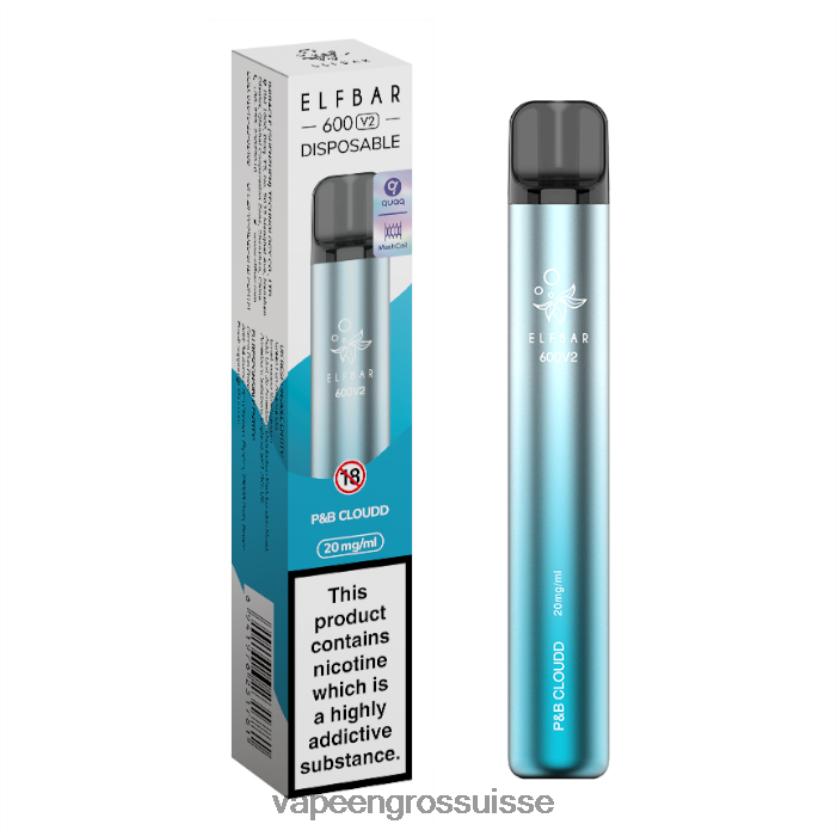 Cigarette Electronique En Gros - p&b cloudd 82F242290 ELFBAR 600V2 20mg