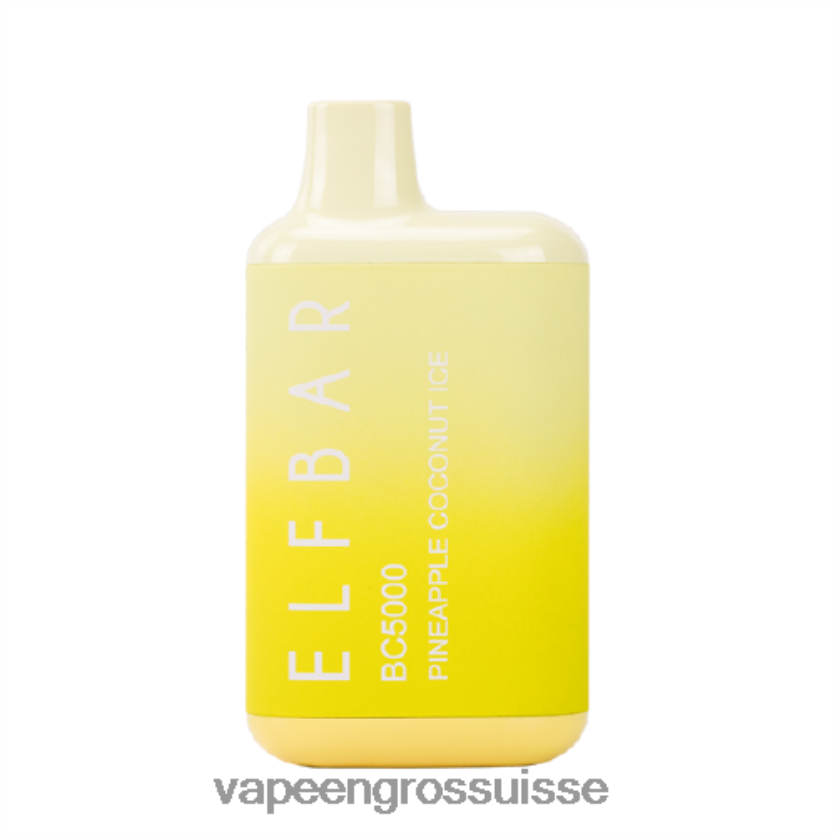 Vapoteuse En Gros - glace à l'ananas et à la noix de coco 82F242305 ELFBAR BC5000