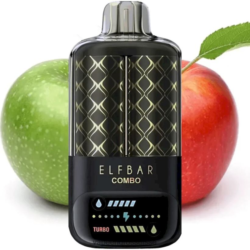 Cigarette Électronique Genève - chicha pomme verte & double pomme Elf Bar Combo 25000 L6J2J63