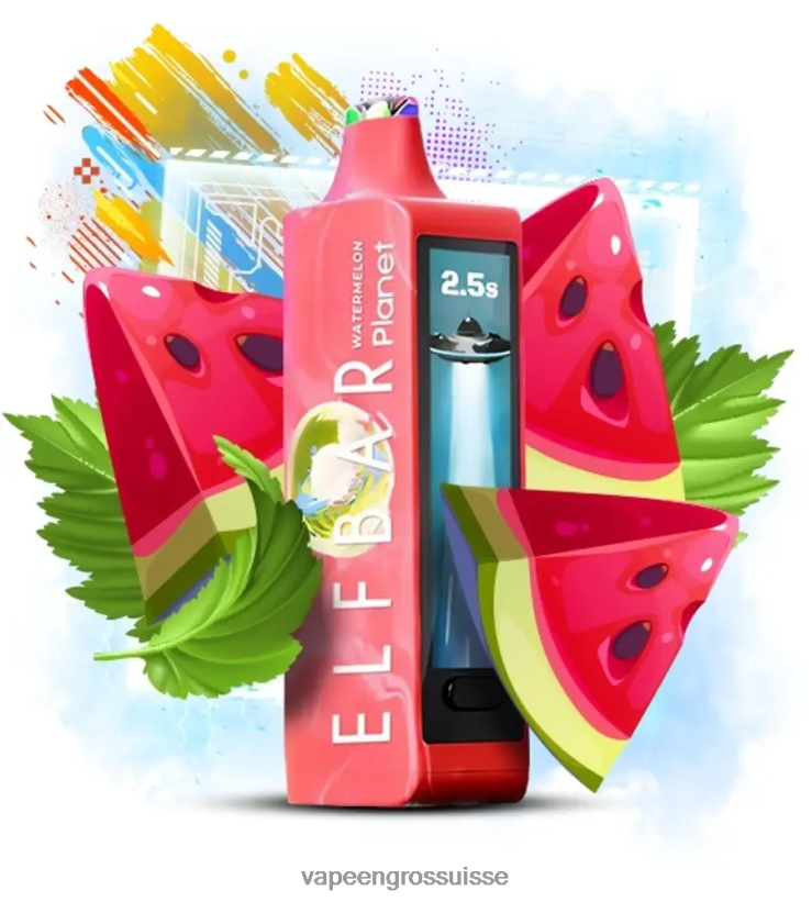 Vaporizer Zurich - pastèque Elf Bar Planet 25000 L6J2J612