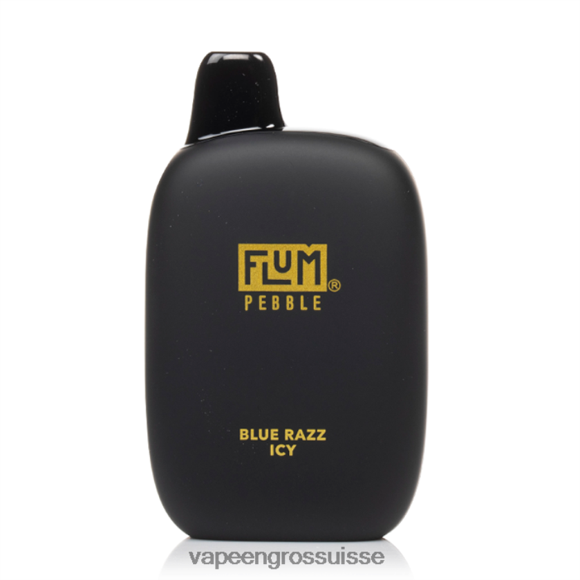 E Liquide Suisse - FLUM PEBBLES 6000 bouffées bleu razz glacé 0JD84221
