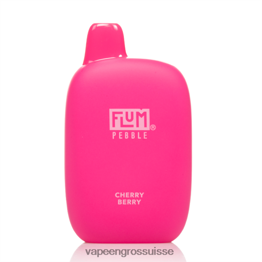 Magasin Vape Genève - FLUM PEBBLES 6000 bouffées baie de cerise 0JD84224