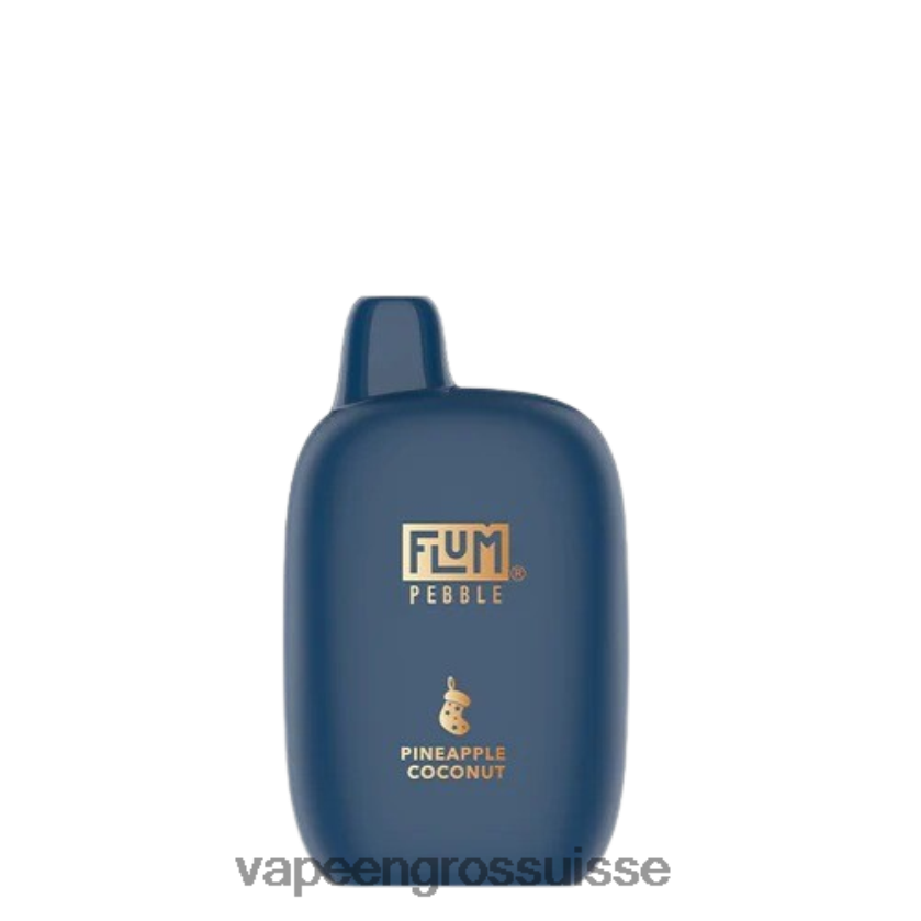 Magasin Vape Genève - FLUM PEBBLES 6000 bouffées (édition de Noël) ananas noix de coco 0JD8429