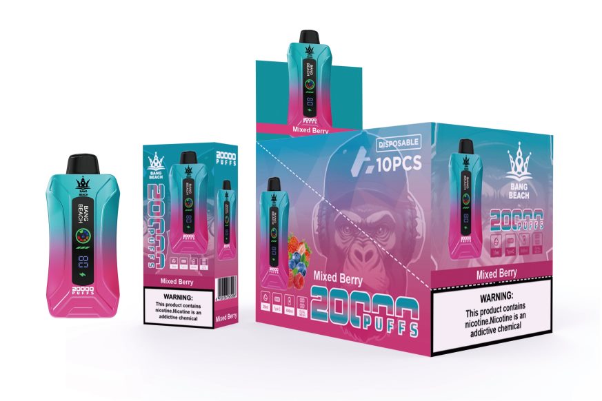 Vape En Gros - Bang Beach Vape à écran intelligent de 20 000 bouffées baies mélangées F4426H5