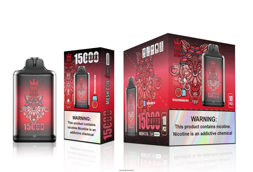 Cigarette Electronique En Gros - Bang Box s1-15000 bouffées glace à la pastèque F4426H106