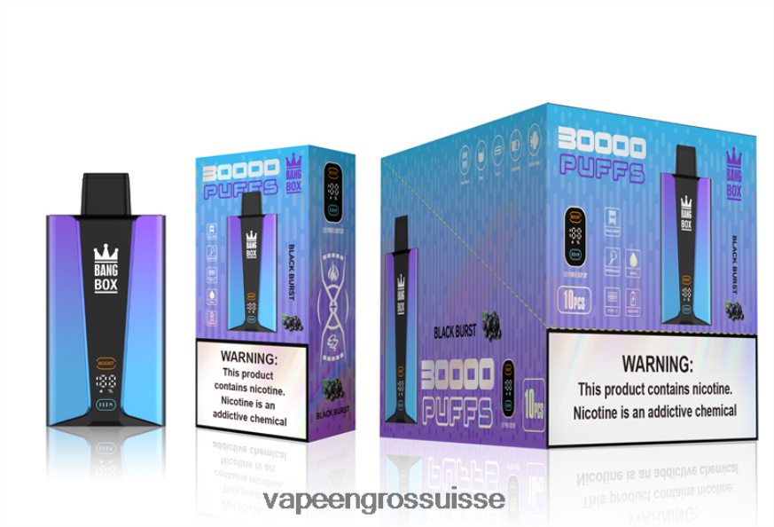 Cigarette Électronique Genève - Bang Box Écran intelligent de 30 000 bouffées éclat noir F4426H77