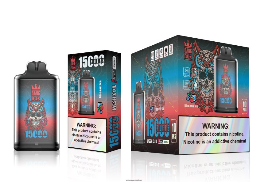 E Liquide Suisse - Bang Box s1-15000 bouffées glace bleue F4426H108