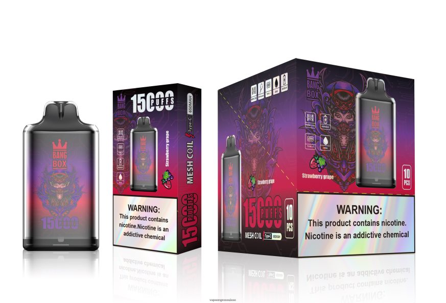 Magasin Vape Genève - Bang Box s1-15000 bouffées raisin fraise F4426H111