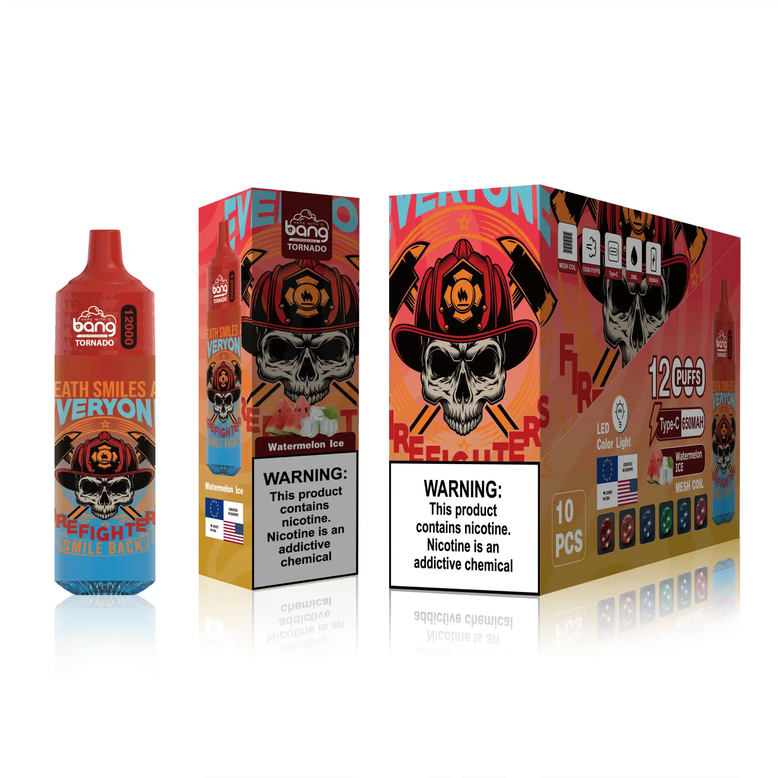 Vape En Gros Suisse - glace à la pastèque 82F242122 Bang Box 12000 bouffées