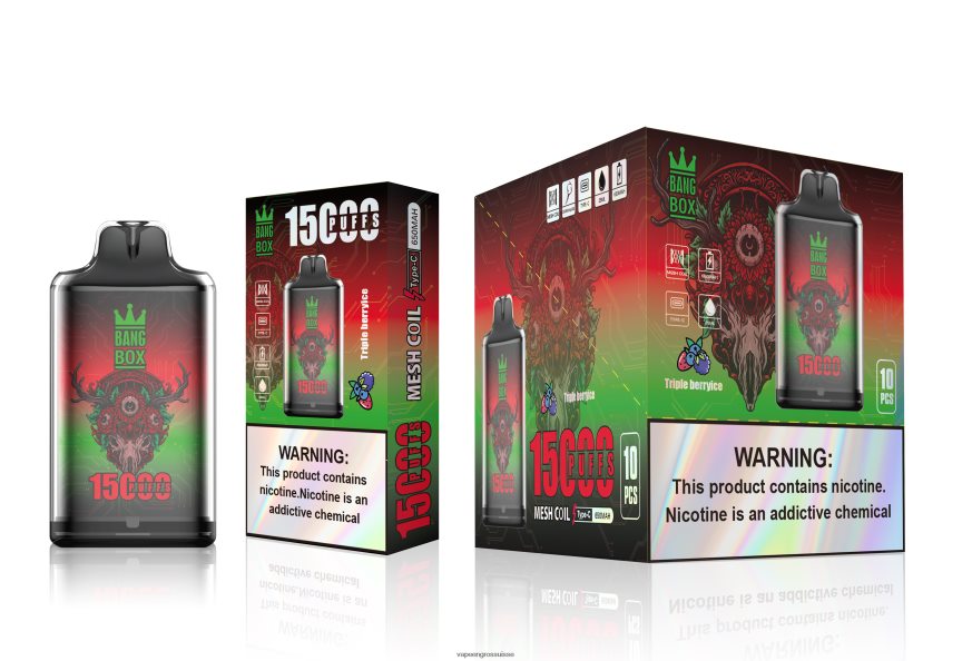 Vape Genève - Bang Box s1-15000 bouffées glace aux trois baies F4426H104