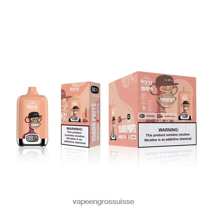 Vape Genève - cola aux cerises 82F242134 Bang Box 15000