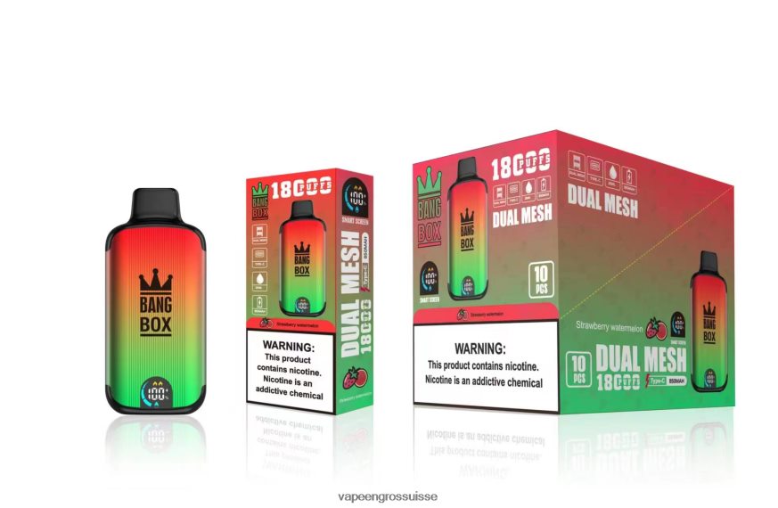 Vape Jetable Prix - Bang Box 18000 bouffées pastèque fraise F4426H88