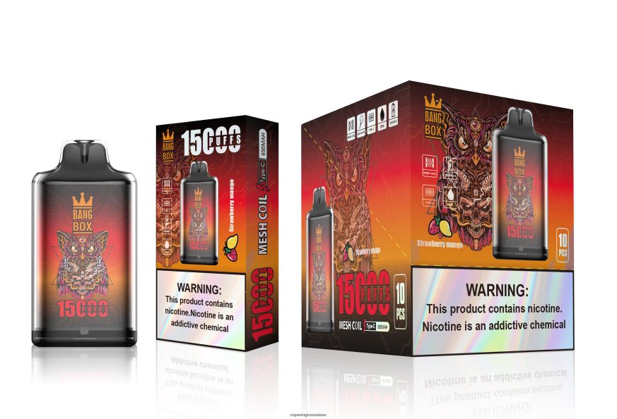 Vape Jetable Suisse - Bang Box s1-15000 bouffées mangue fraise F4426H101