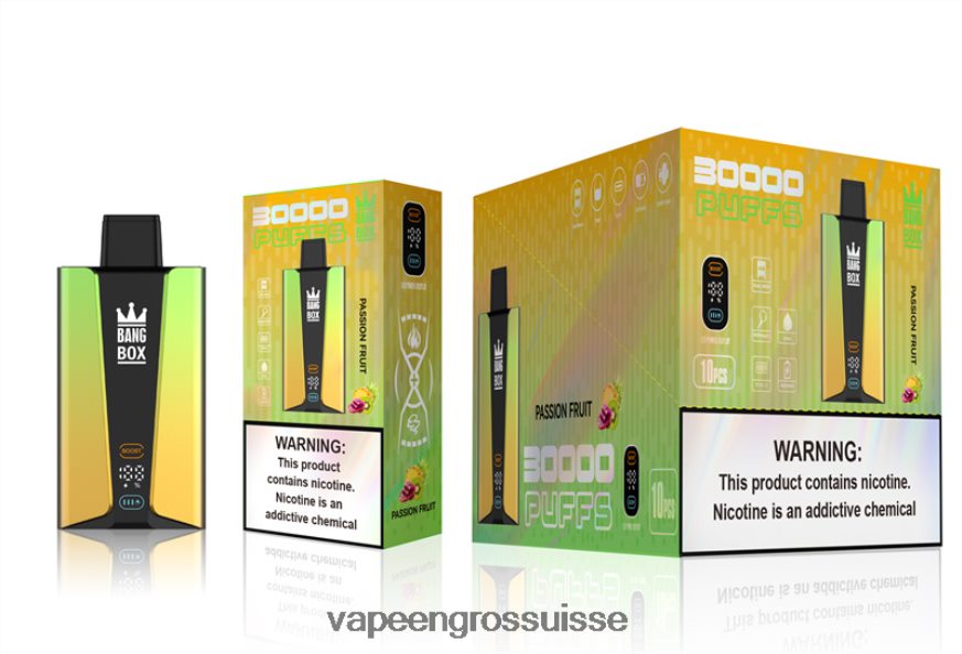 Vape Suisse Pas Cher - Bang Box Écran intelligent de 30 000 bouffées fruit de la passion F4426H84