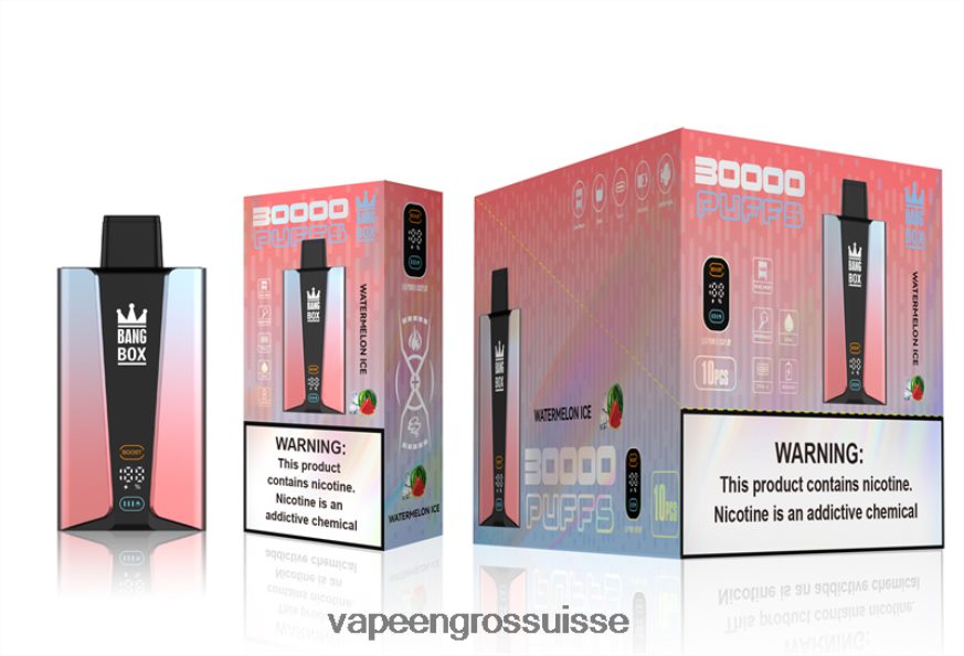 Vaporizer Zurich - Bang Box Écran intelligent de 30 000 bouffées glace à la pastèque F4426H86