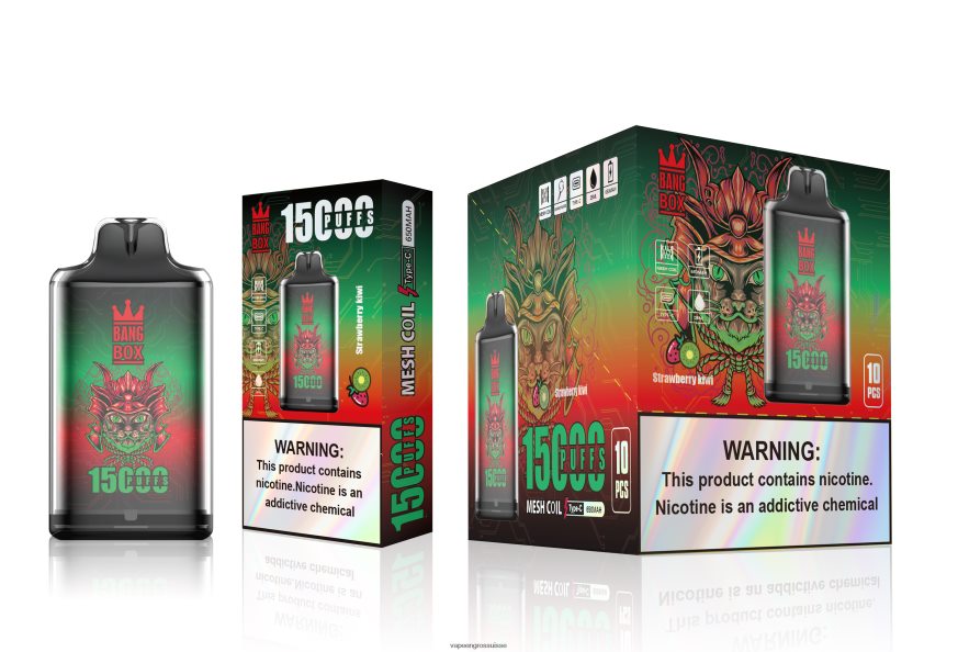 Vaporizer Zurich - Bang Box s1-15000 bouffées fraise-kiwi F4426H100