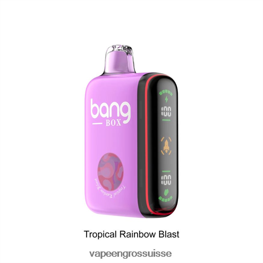 Vapoteuse En Gros - Bang Box Affichage de puissance intelligent de 9 000 à 18 000 bouffées explosion d'arc-en-ciel tropical F4426H36
