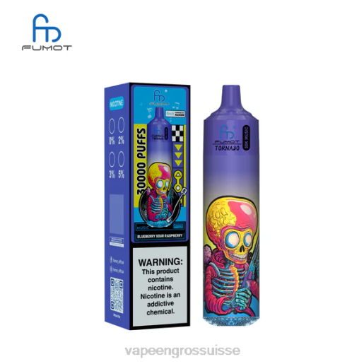 E Liquide Suisse - Fumot Tornado 30 000 musiques myrtille, framboise aigre PJ886
