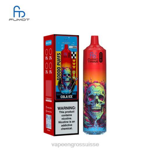 Magasin Vape Genève - Fumot Tornado 30 000 musiques glace au cola PJ889