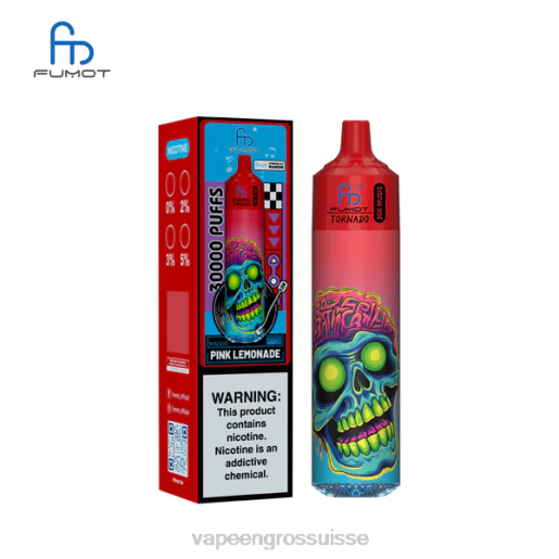 Magasin Vape Genève - Fumot Tornado 30 000 musiques limonade rose PJ8823