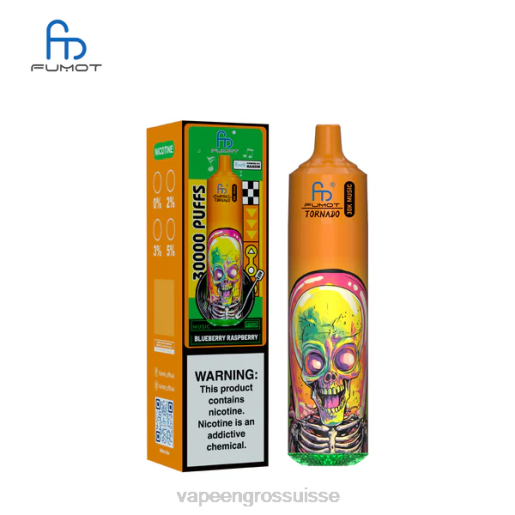 Vape En Gros - Fumot Tornado 30 000 musiques myrtille framboise PJ885