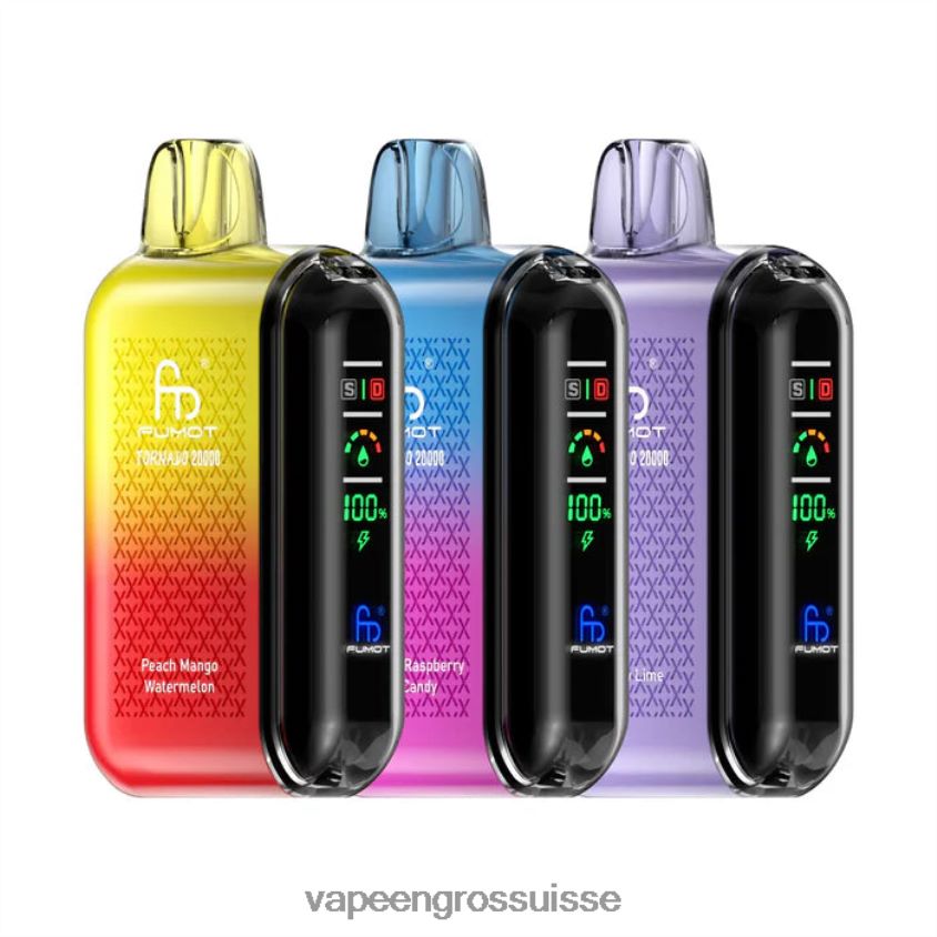 Vape En Gros - exclusif Fumot Tornado 20000 vapes jetables T28X8V17