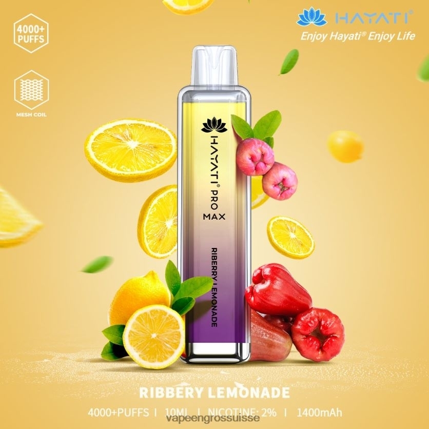 E Liquide Suisse - limonade aux baies 82F242171 Hayati Pro Max 4000