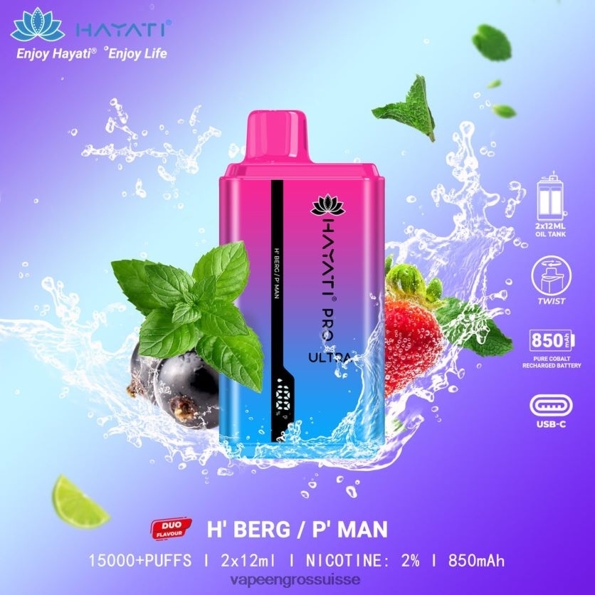 Cigarette Electronique En Gros - h' berg/p' mec 82F242224 Hayati Pro Ultra