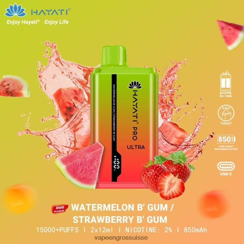 bubblegum pastèque / bubblegum fraise