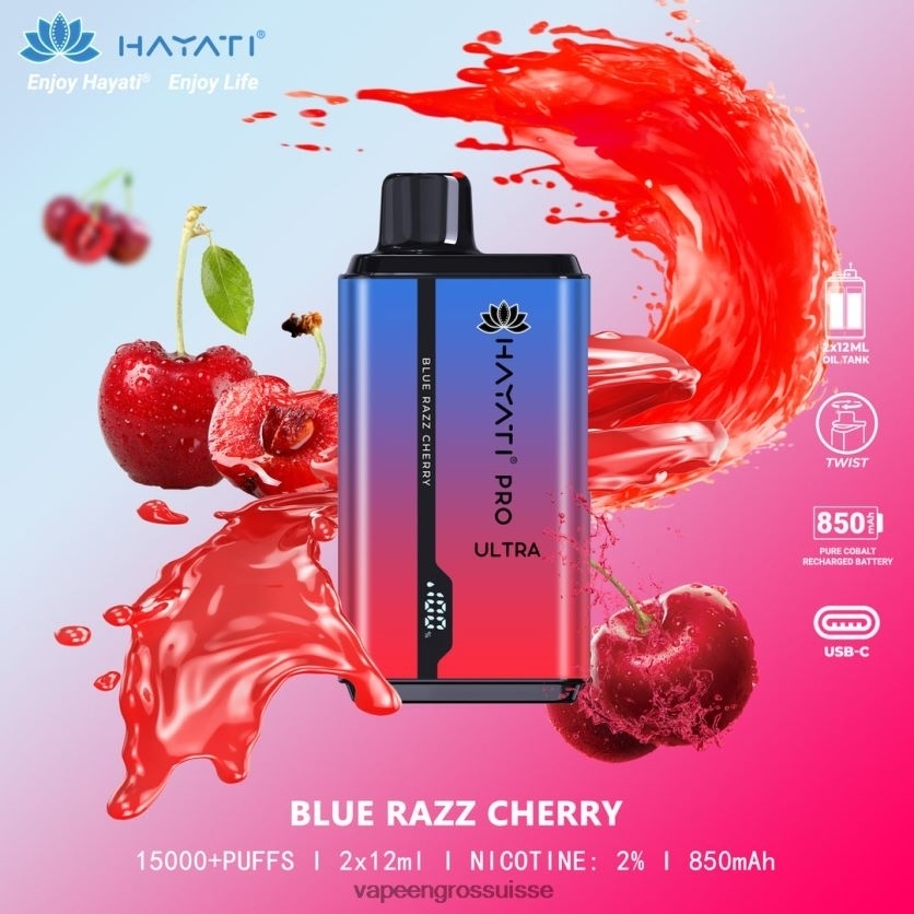 Vapotage Suisse - cerise bleue 82F242198 Hayati Pro Ultra