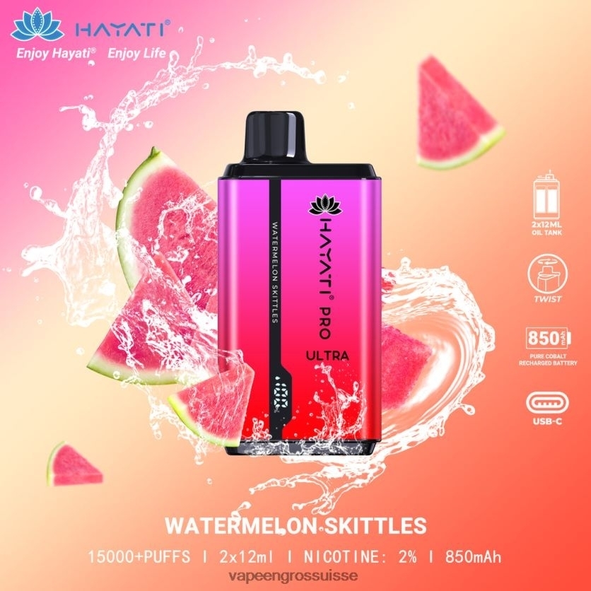 Vapotage Suisse - quilles de pastèque 82F242220 Hayati Pro Ultra