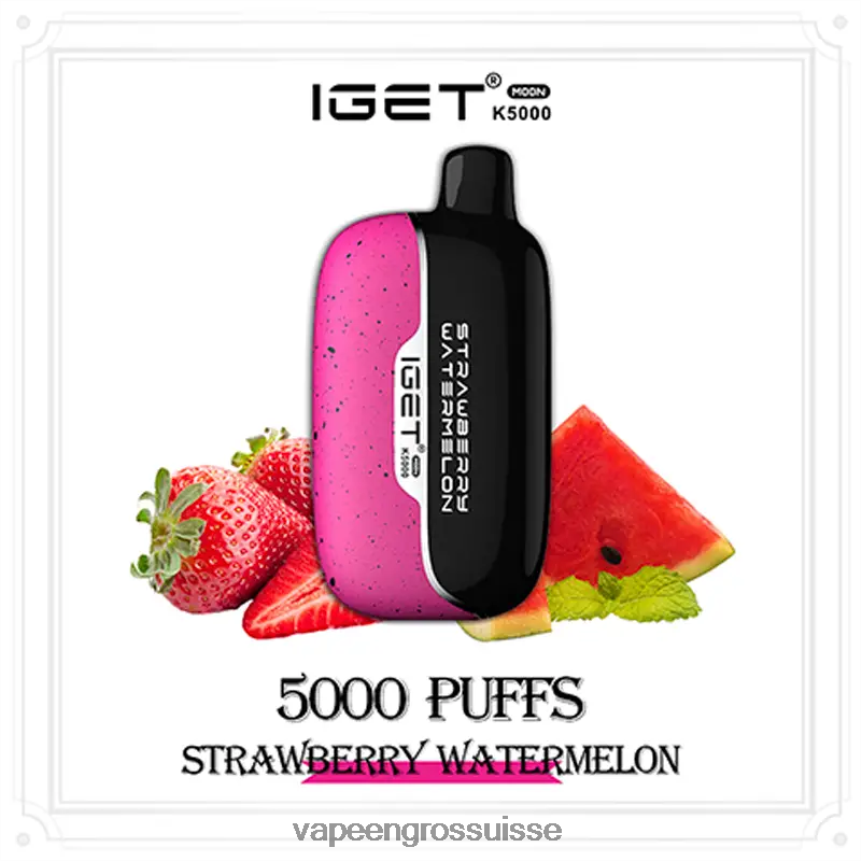 Magasin Vape Genève - IGET Moon k5000 pastèque fraise 6J08489