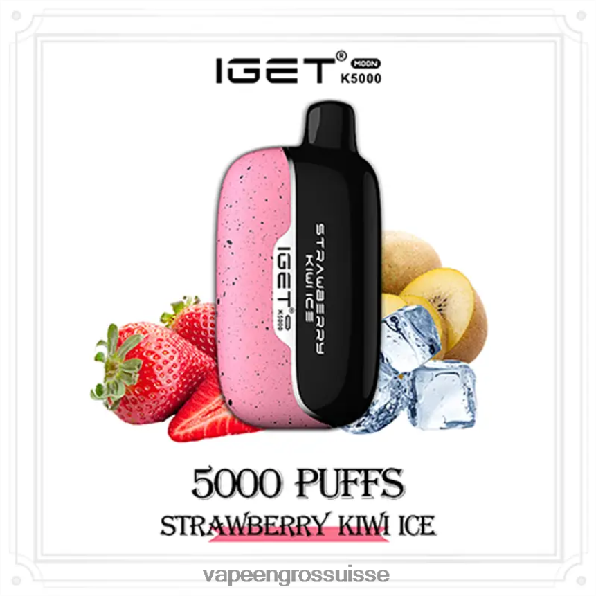 Vape En Gros Suisse - IGET Moon k5000 glace fraise kiwi 6J084818
